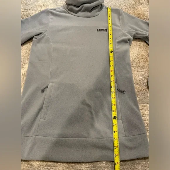 Columbia Women's Ali Peak Fleece Tunic Size Medium Light Blue / Gray Soft Cozy - Picture 9 of 10